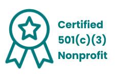 Certified 501(c)(3) Nonprofit ribbon